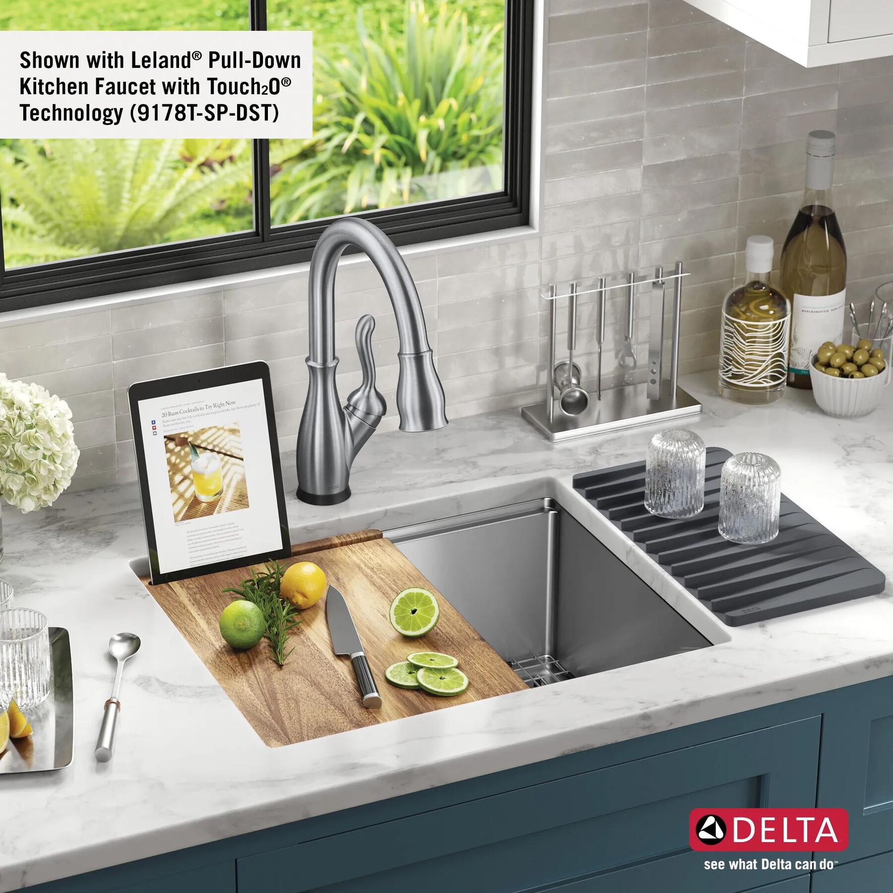 23&rdquo; Workstation Undermount&nbsp;Single Bowl&nbsp;16 Gauge Stainless Steel&nbsp;Kitchen Sink&nbsp;with&nbsp;WorkFlow&trade; Ledge and Accessories